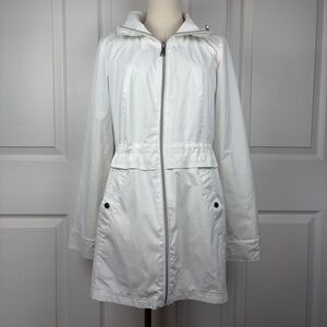 Vince Camuto White Hooded Ski Jacket